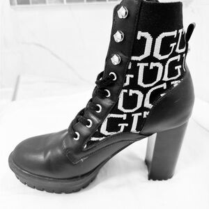 Black High Heel Ankle Boots